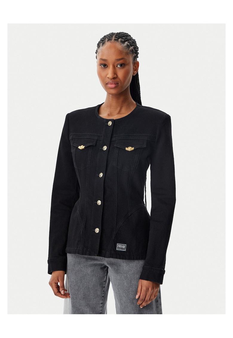 Jacheta dama - neagra - denim -