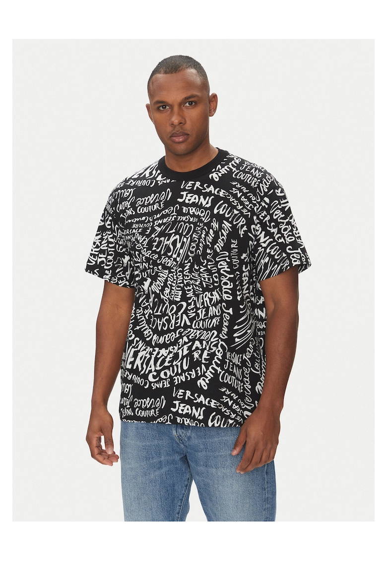 Tricou barbati Versace - negru - bumbac