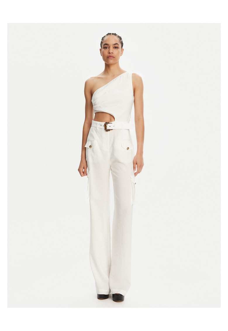 Versace Jeans Couture Salopeta decupata pentru dama - alba