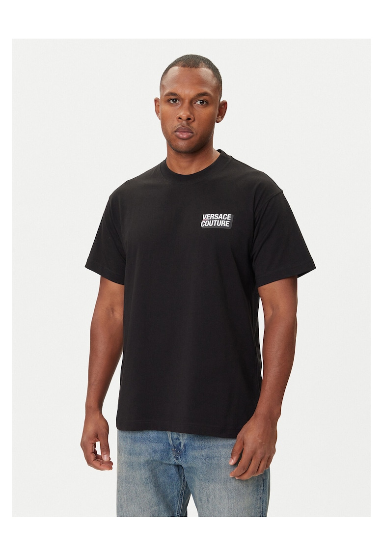 Tricou barbati - negru - din bumbac
