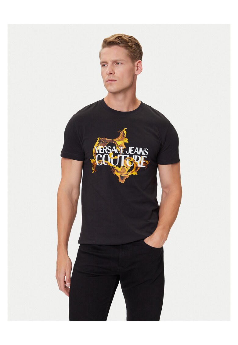 Tricou barbati negru - din bumbac 100%