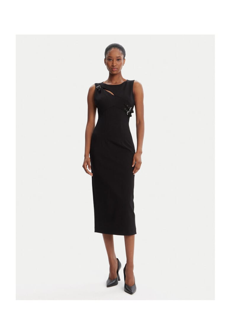 Rochie de zi pentru femei negru -