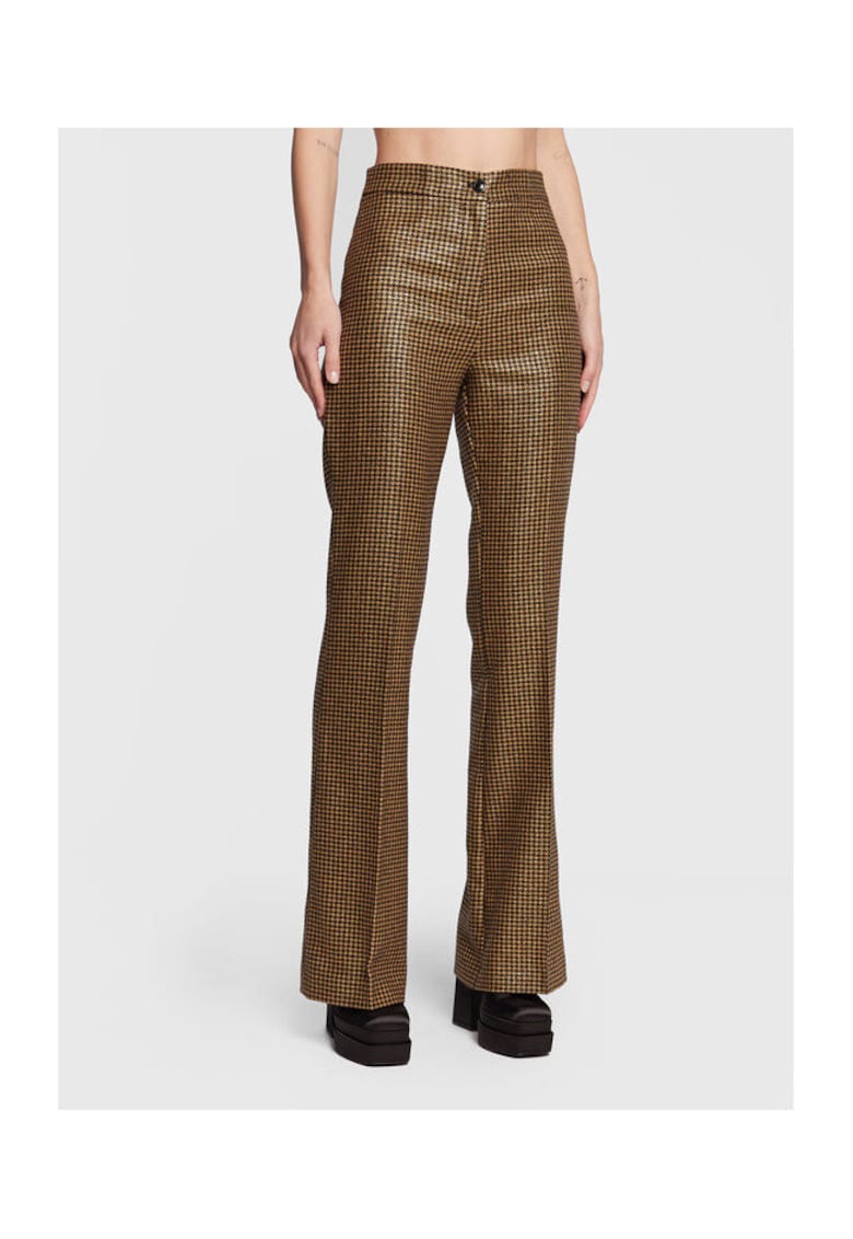 Twinset Pantaloni pentru dama auriu/negru