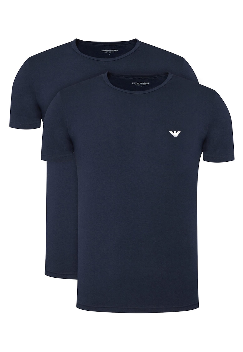 Set 2 tricouri barbati - Emporio Armani - bleumarin - Bleumarin