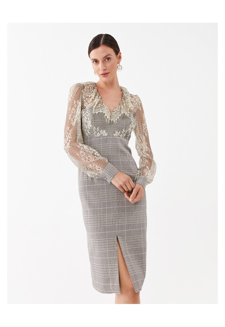 Rochie casual de dama gri -