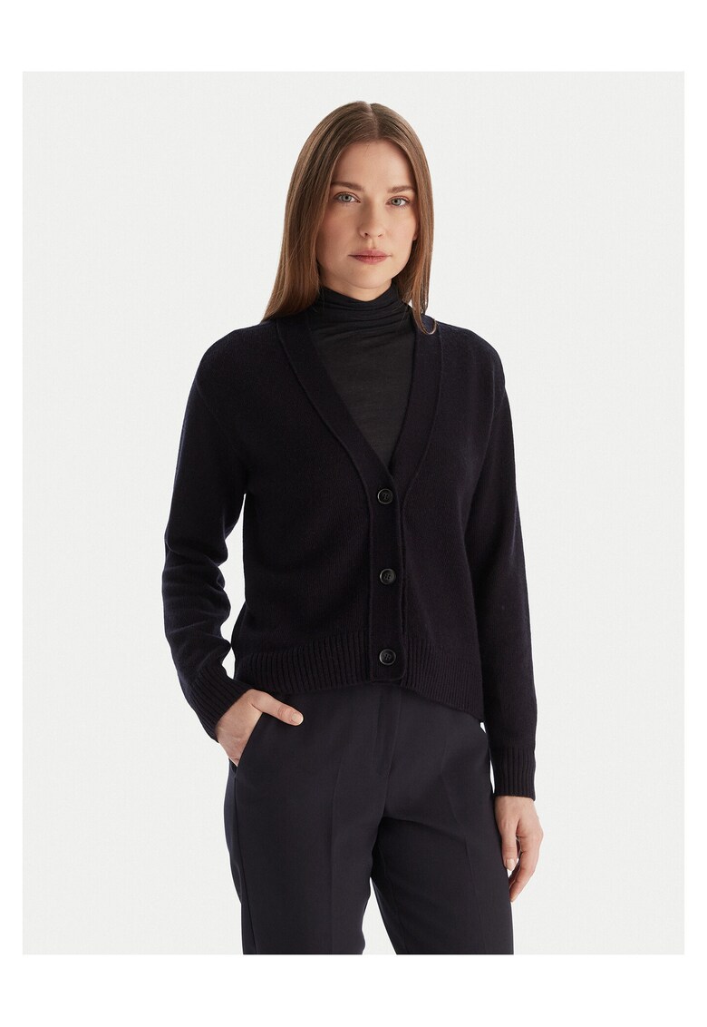 Cardigan dama bleumarin - pulover elegant
