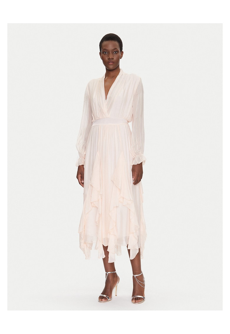 Rochie de vara - 70% viscoza - 30% matase - roz -