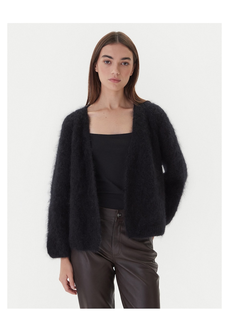 Cardigan dama negru - pulover elegant