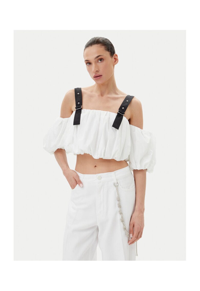 Top pentru dama - Alb/Negru -