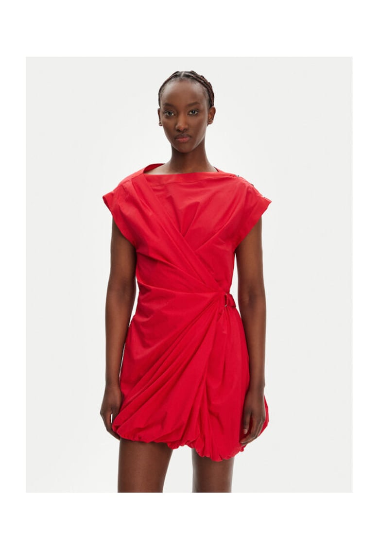 Rochie de cocktail dama rosu - fabricatie de calitate