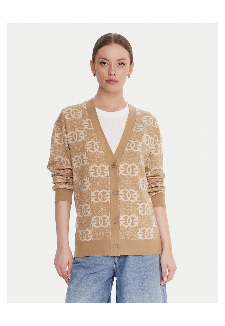 Cardigan dama bej - tricotat