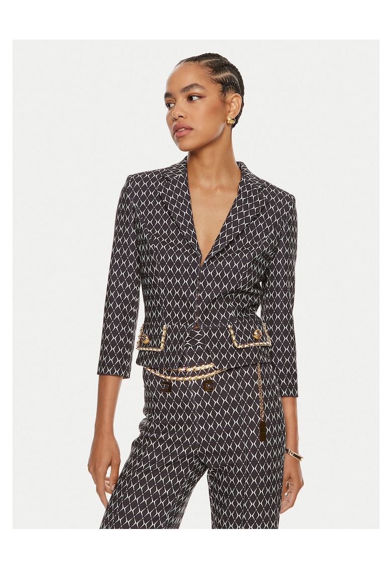 Sacou dama negru - cu model -