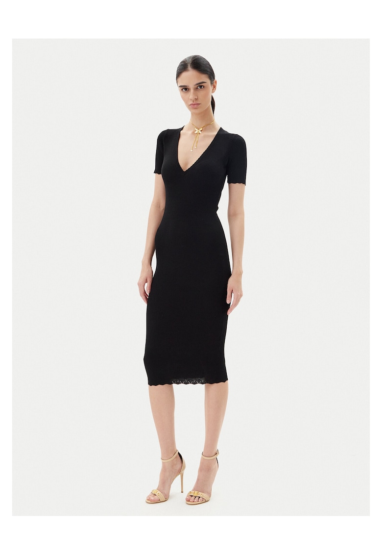 Rochie dama - tricotata - negru