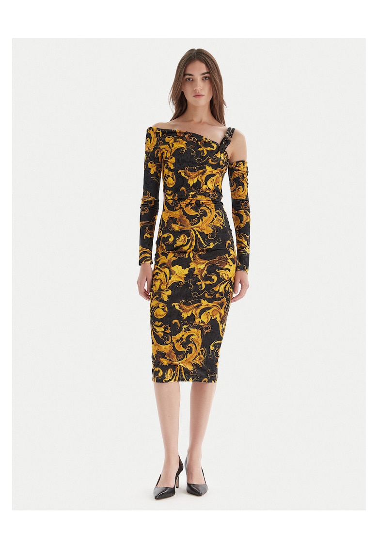 Rochie de cocktail - negru/galben