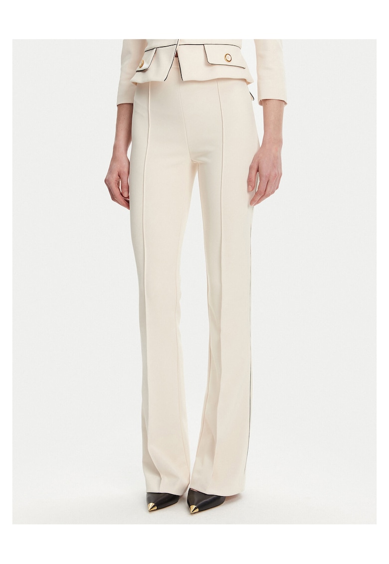 Pantaloni dama ecru - stofa