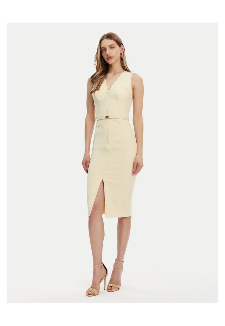 Rochie de cocktail dama - galben