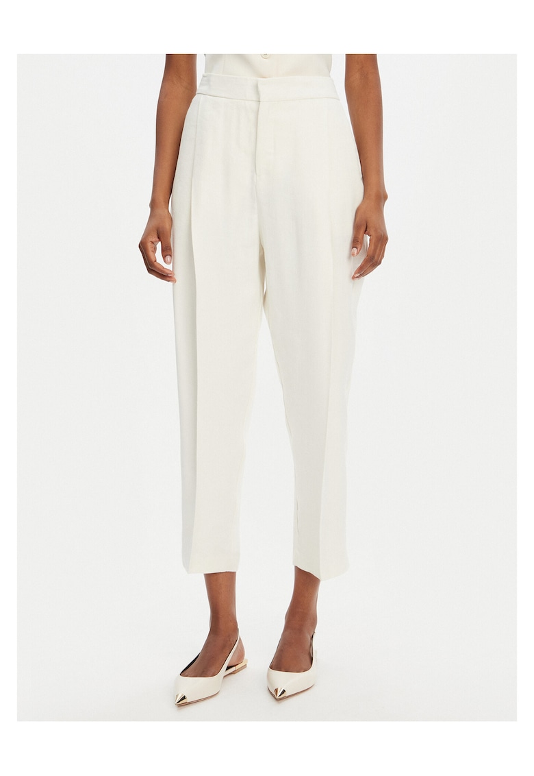 Pantaloni eleganti pentru dama - crem