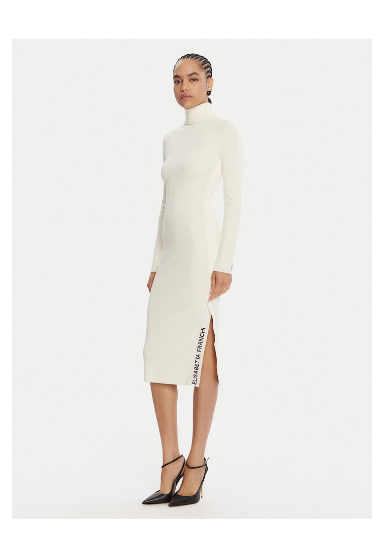 Rochie dama tricotata - ecru
