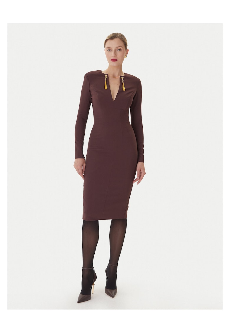 Rochie de cocktail - visiniu - dama