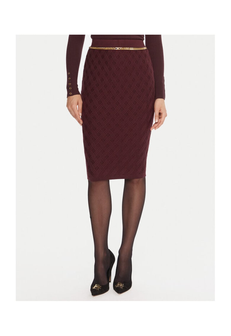 Fusta creion dama bordeaux