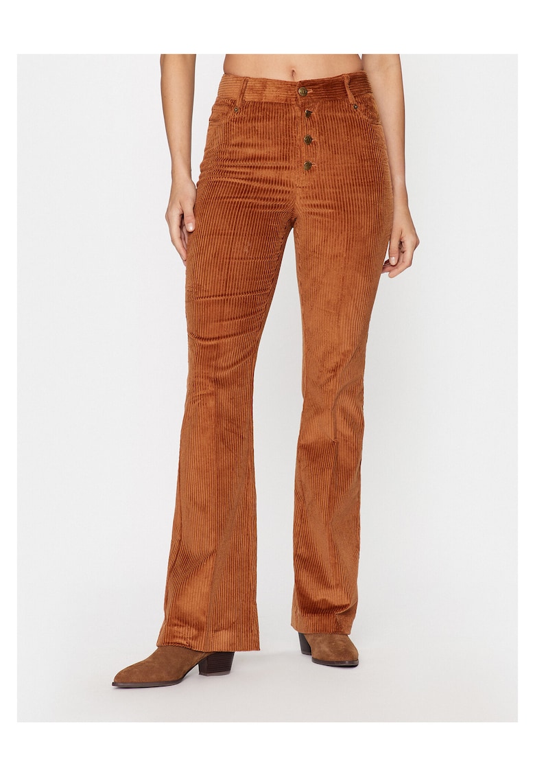 Pantaloni dama - stofa - maro