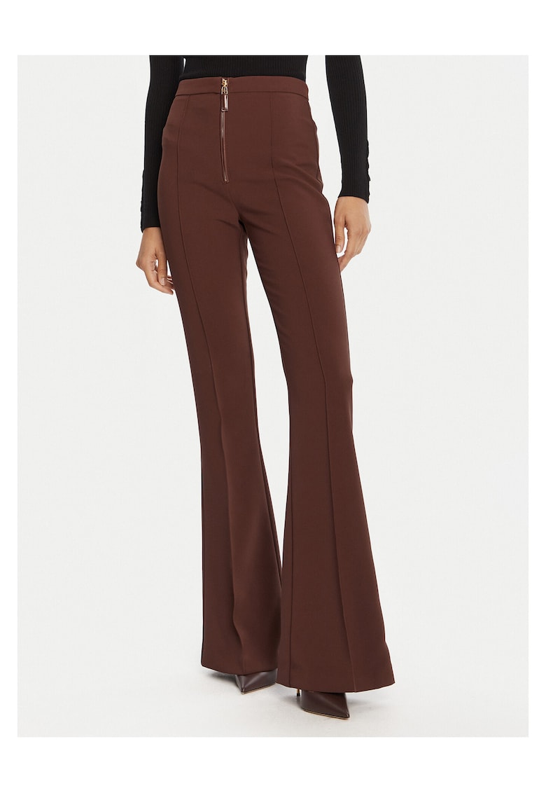 Pantaloni pentru dama evazati - maro
