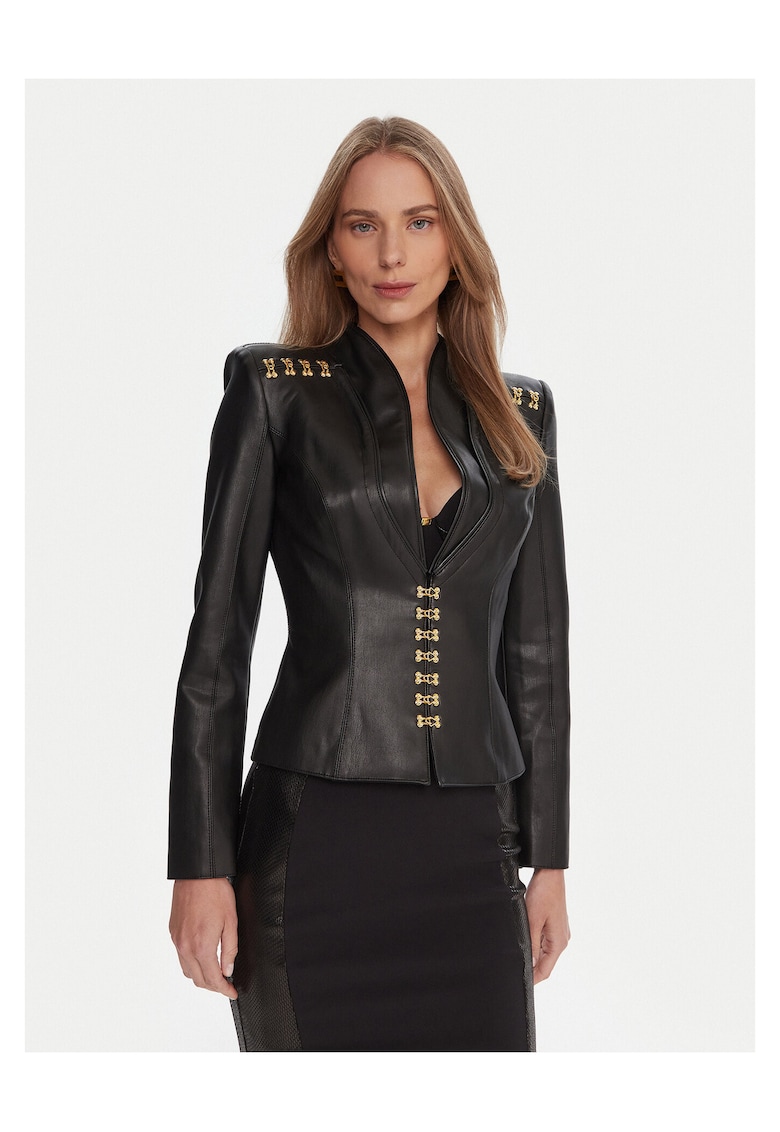 Geaca piele - Negru