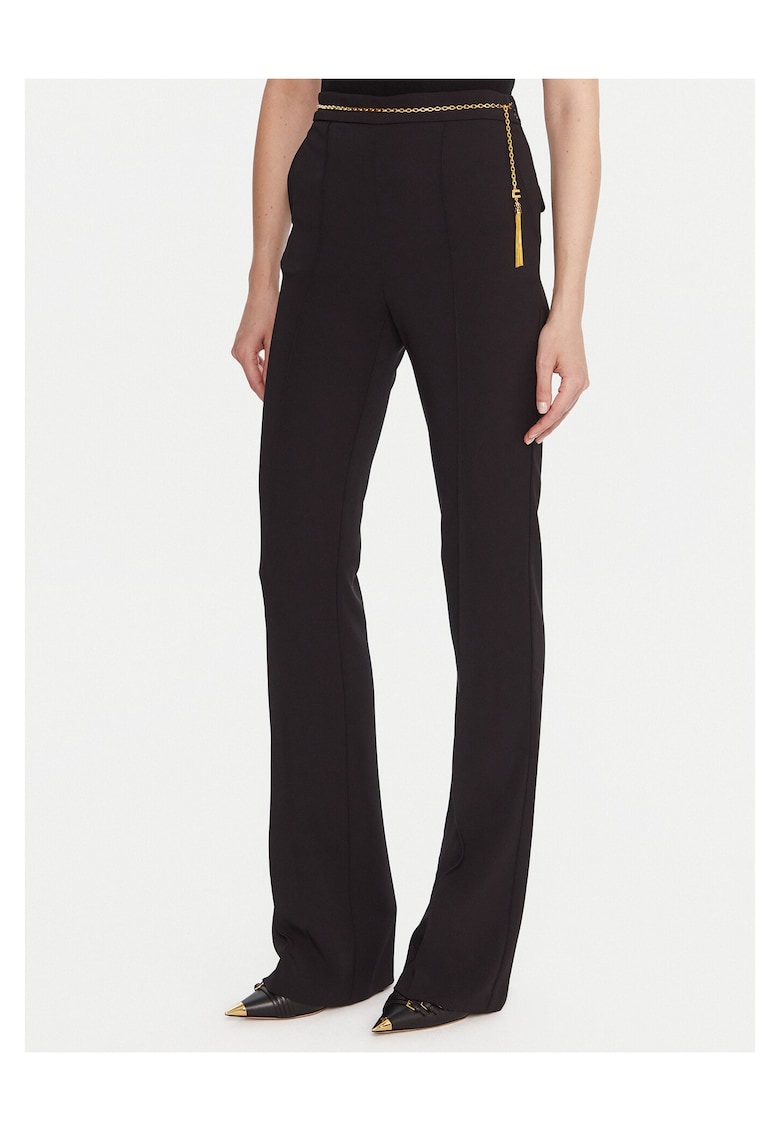 Pantaloni evazati pentru dama - negru