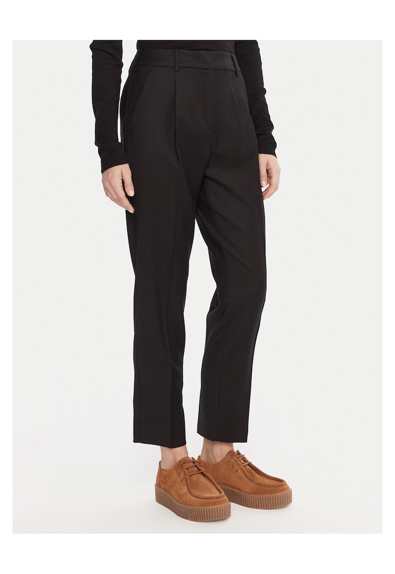 Pantaloni dama negru - stofa