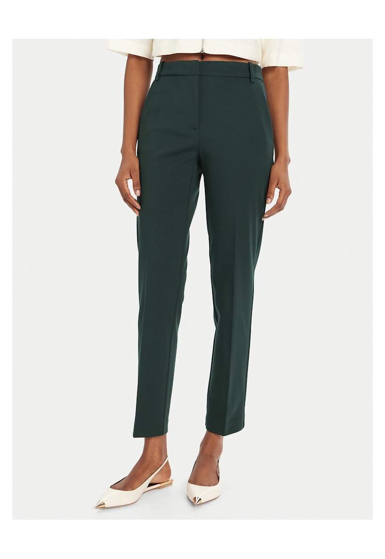 Pantaloni dama verde - stofa