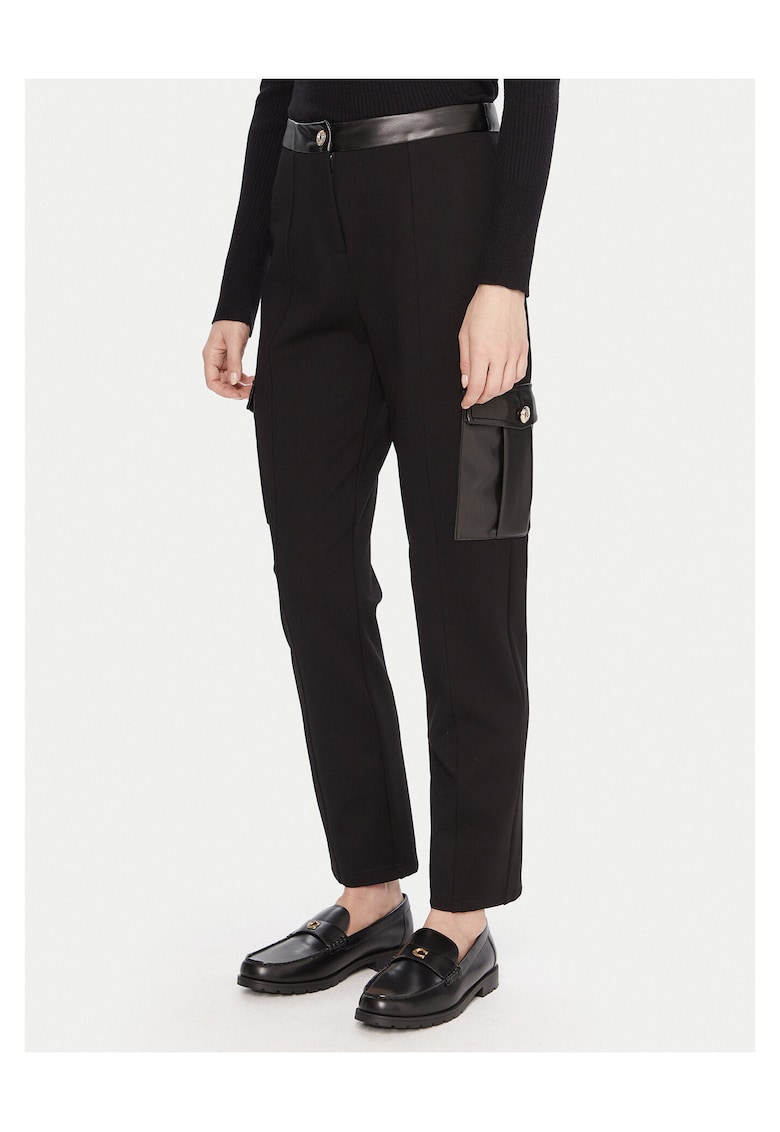 Pantaloni dama - negru - stofa -