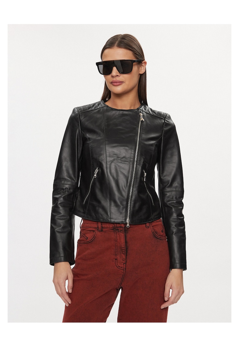 Patrizia Pepe Geaca de piele negru - piele -