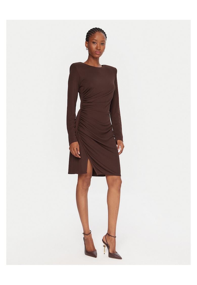 Rochie de cocktail - maro - femei -