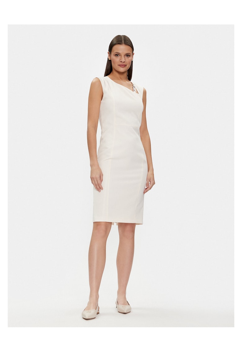 Rochie de cocktail ecru