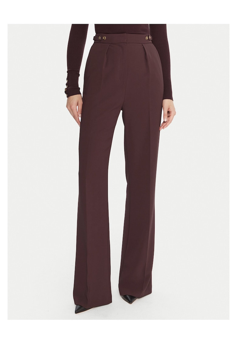 Pantaloni eleganti pentru dama bordo