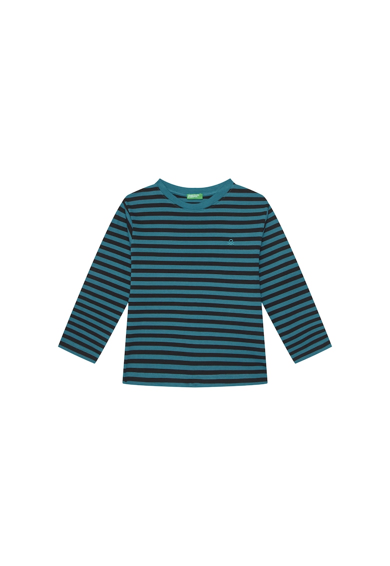 Bluza pentru baieti model cu dungi - albastru/bleumarin