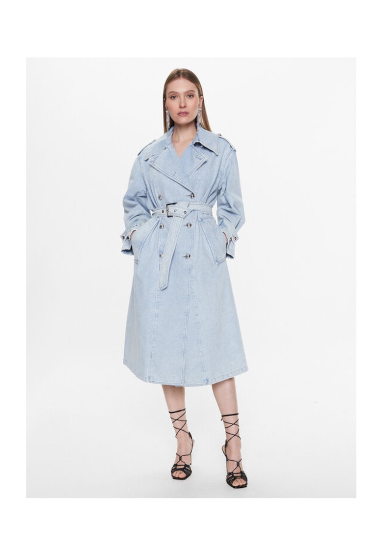 Pinko Trench dama albastru