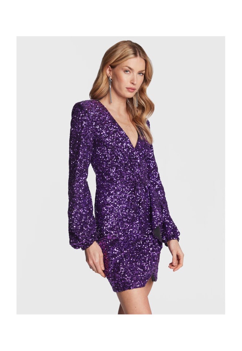 Rochie de cocktail dama violet - fabrica usoara -