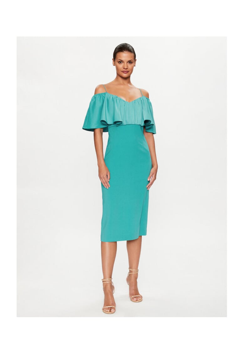 Rochie de cocktail dama turcoaz -