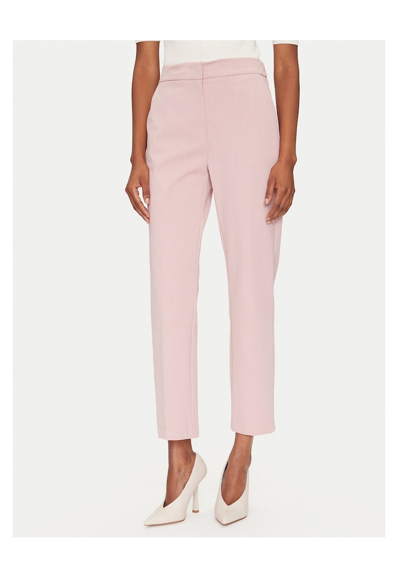 Pantaloni dama roz - stofa -
