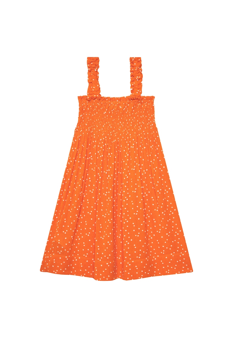 Rochie de vara - Portocaliu - Buline