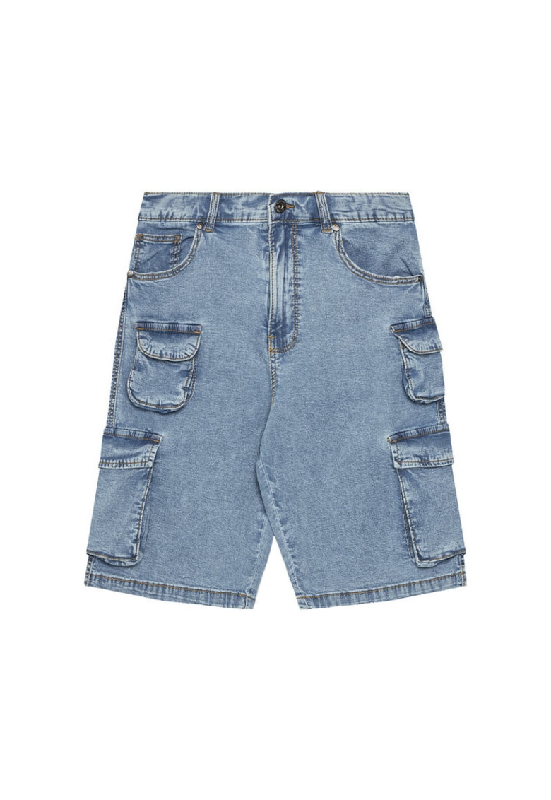 Pantaloni scurti copii - denim - albastru
