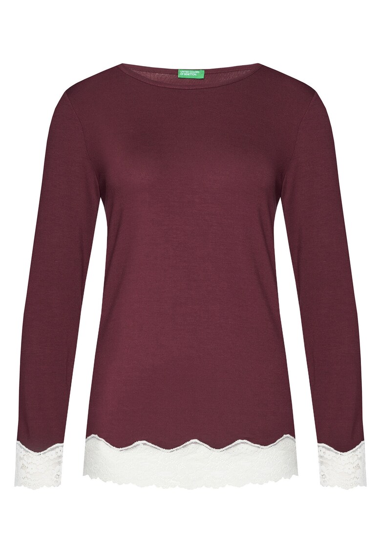 Camasa de pijama pentru femei bordo -