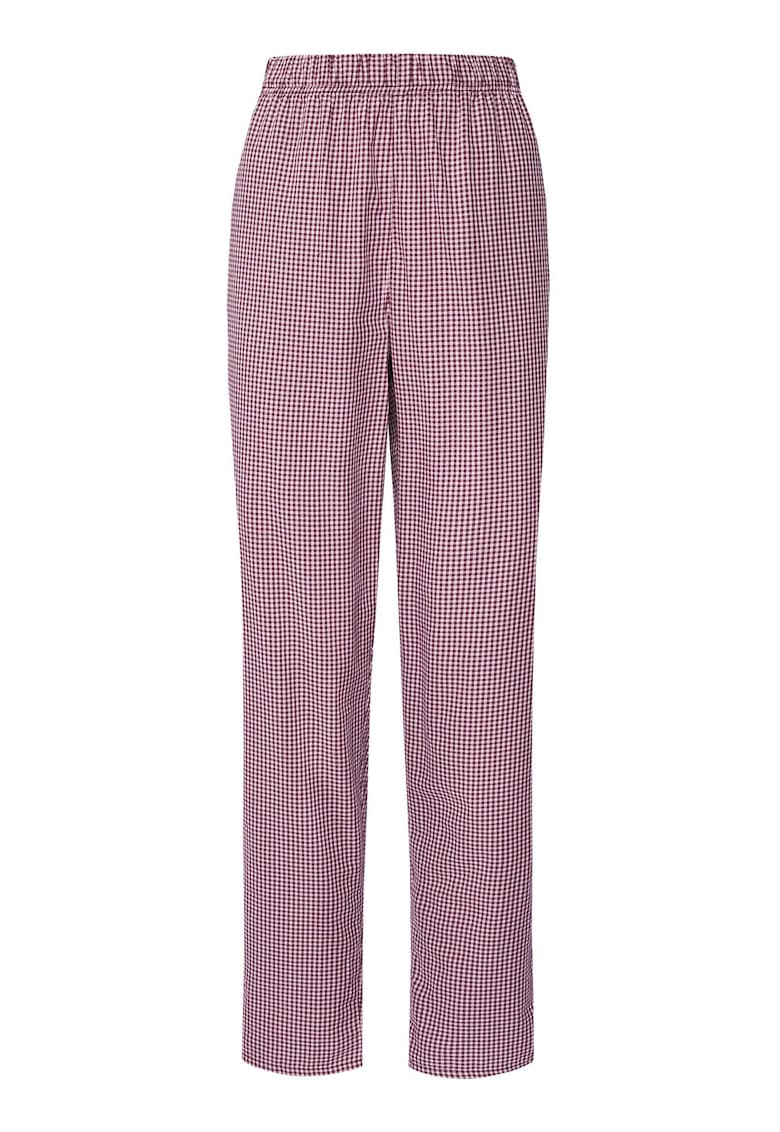Pantaloni de pijama de dama bordo -