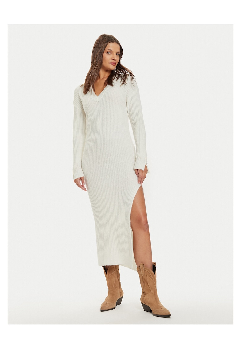 Rochie tricotata de dama ecru