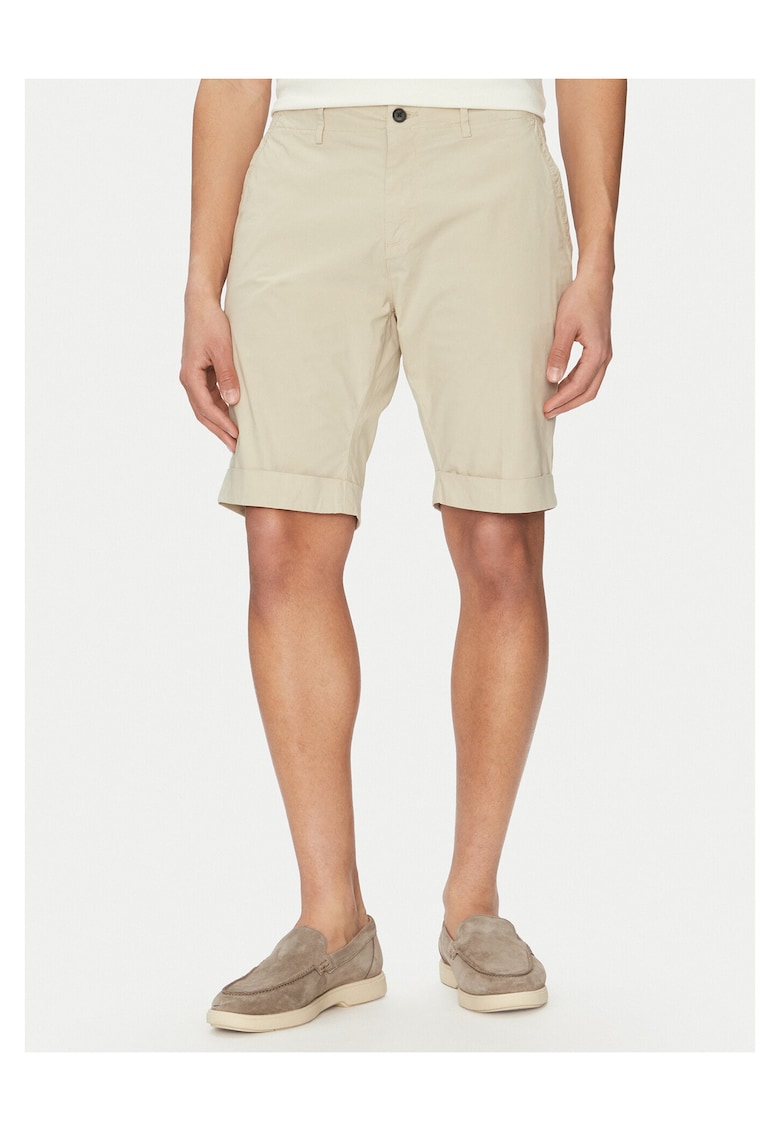 Pantaloni scurti barbati bej - stofa