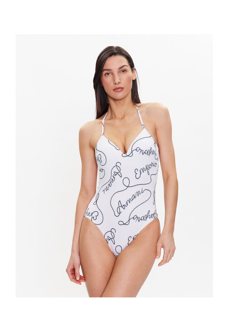 Emporio Armani Costum de baie dama alb -