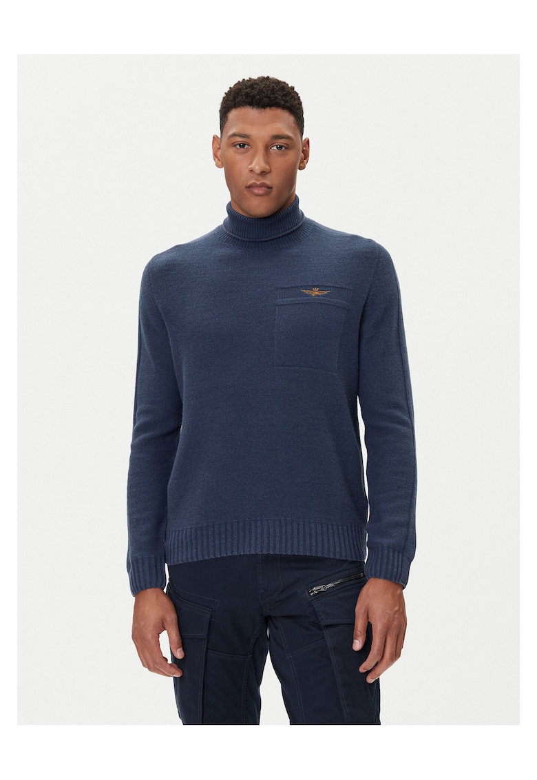 Bluza barbati - bleumarin - bumbac