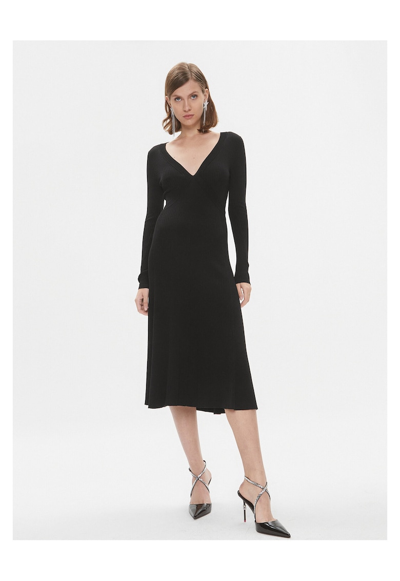 Rochie tricotata negru - Negru
