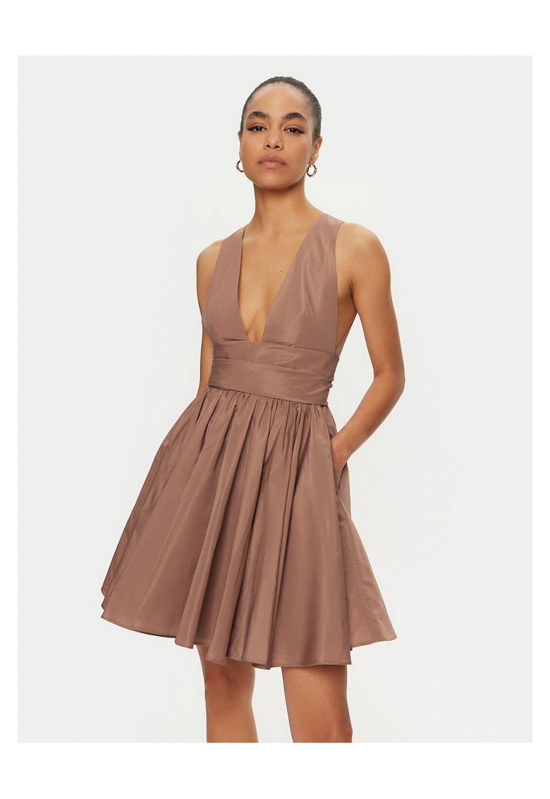 Rochie de cocktail dama maro -